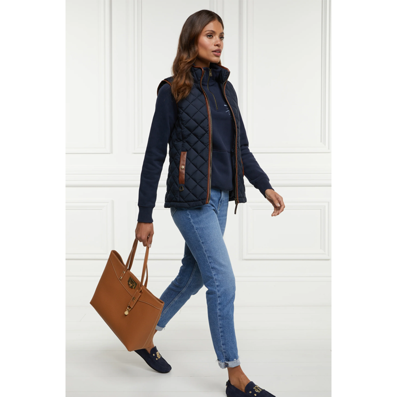 Holland Cooper Crest Zip Henley - Ink Navy-2